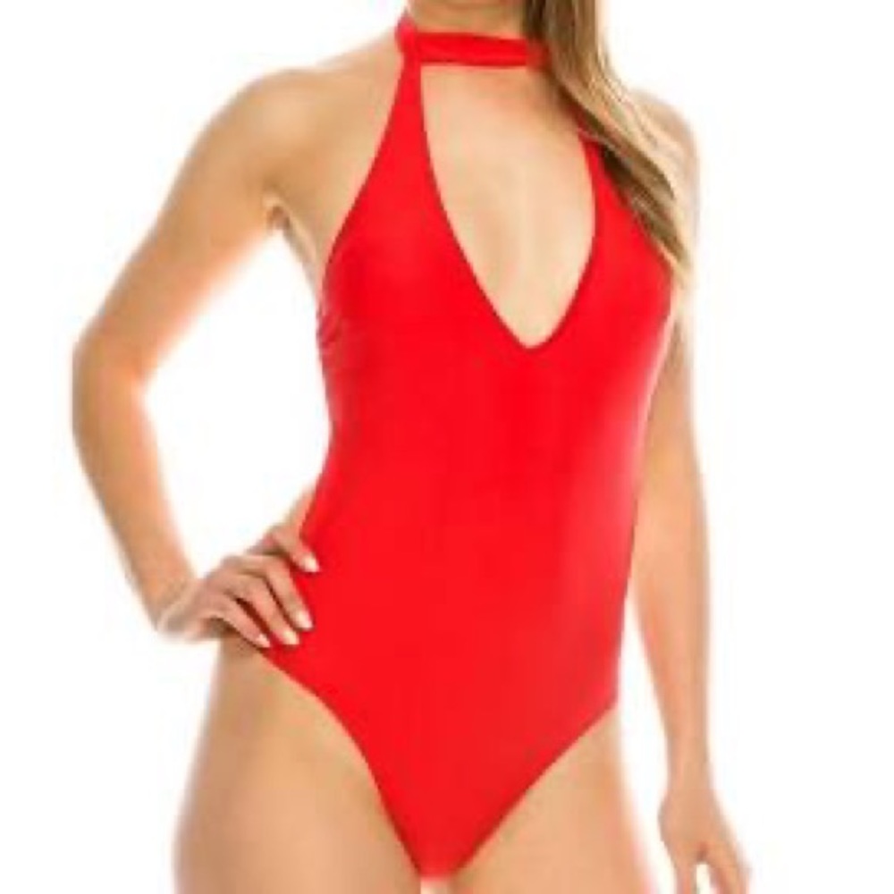Kendall & Kylie Fire Engine Red One Piece Swimsuit